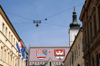 Gornji deo grada Zagreba, Hrvatska. Od Hudin-a